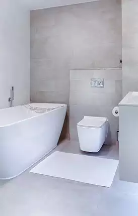 White Clean Bathroom
